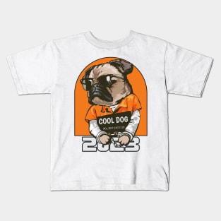 cool dog 2023 Kids T-Shirt